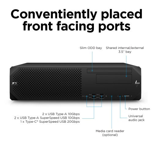 HP Z2 G9 Intel® Core™ i9 i9-12900 32 GB DDR5-SDRAM 1 TB SSD NVIDIA RTX A4000 Windows 11 Pro SFF Workstation AI Workstation Black