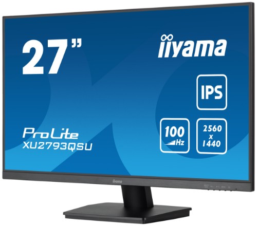 iiyama ProLite 27” QHD IPS technology panel with USB hub and 100Hz refresh rate