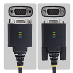 StarTech.com 6.6ft (2m) USB-C to Serial Adapter Cable, COM Retention, FTDI Chipset, Type-C to Male DB9 RS232, Status LEDs, Interchangeable DB9 Screws and Nuts
