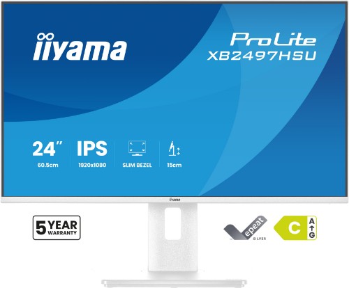 iiyama ProLite XB2497HSU-W1 computer monitor 60.5 cm (23.8") 1920 x 1080 pixels Full HD LED White