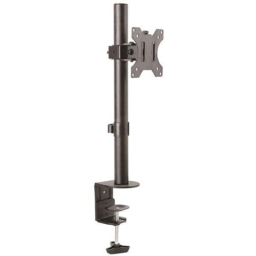 StarTech.com Single Monitor Desk Mount - Single Screen Heavy Duty Pole Mount for up to 34" (17.6lb/8kg) VESA Compatible Displays - Ergonomic Height Adjustable Monitor Arm Mount - Desk Clamp/Grommet