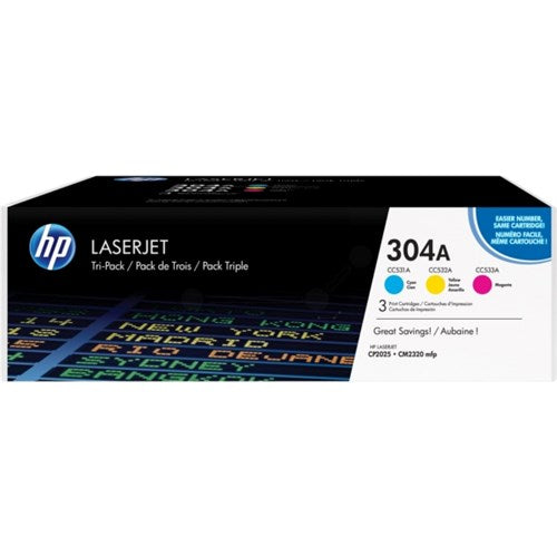 HP CF372AM/304A Toner cartridge MultiPack C,M,Y, 3x2.8K pages ISO/IEC 19798 Pack=3 for HP CLJ CP 2025