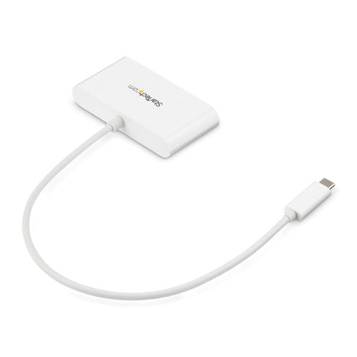 StarTech.com 3-Port USB-C Hub with Gigabit Ethernet - USB-C to 3x USB-A - USB 3.0 Hub - 5Gbps - White