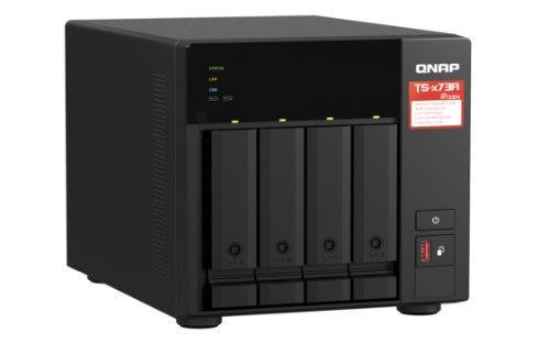 QNAP TS-473A + QSW-1105-5T Bundle Pack NAS Tower Ryzen Embedded V1500B 8 GB DDR4 0 TB QNAP Turbo System Black