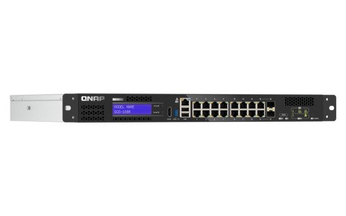 QNAP QGD-1600 Managed Gigabit Ethernet (10/100/1000) 1U Black, Grey