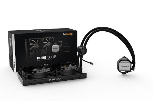 be quiet! Pure Loop 280mm All In One CPU Water Cooling, 2 X 140mm PWM Fan, For Intel Socket: 1200 / 2066 / 115X / 2011(-3) square ILM; For AMD Socket: AMD: AM4 / AM3(+)