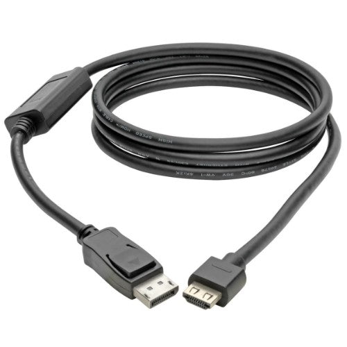 Tripp Lite P582-006-HD-V4A DisplayPort 1.4 to HDMI Active Adapter Cable (M/M), 4K 60 Hz, 4:4:4, HDR, HDCP 2.2, 6 ft. (1.8 m)