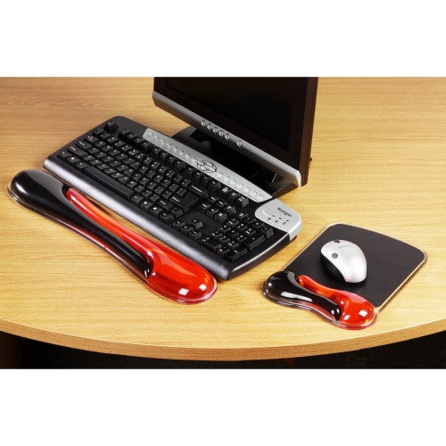 Kensington Duo Gel Mouse Pad Wrist Rest — Red