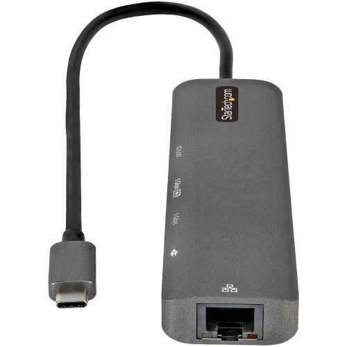 StarTech.com USB-C Multiport Adapter Hub, USB-C to 4K 60Hz HDMI, Gigabit Ethernet and 100W Laptop Charging for Macbook Pro / Air and Windows