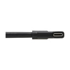 Tripp Lite U420-01M-G25ARA USB-C Cable (M/M) - USB 3.2 Gen 2 (10 Gbps), 5A (100W) Rating, Thunderbolt 3 Compatible, Right-Angle Plug, 1 m (3.3 ft.)