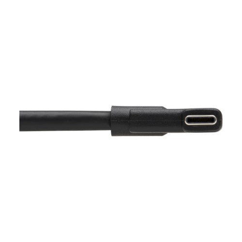 Tripp Lite U420-01M-G25ARA USB-C Cable (M/M) - USB 3.2 Gen 2 (10 Gbps), 5A (100W) Rating, Thunderbolt 3 Compatible, Right-Angle Plug, 1 m (3.3 ft.)