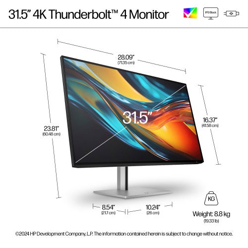 HP Series 7 Pro 31.5 inch 4K Thunderbolt 4 Monitor - 732pk