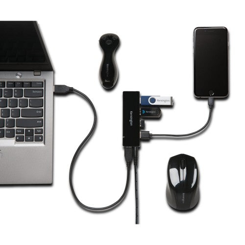 Kensington UH4000C USB 3.0 4-Port Hub + Charging