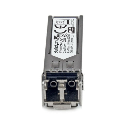 StarTech.com MSA Uncoded SFP Module - 100BASE-ZX - 100MbE Single Mode Fiber (SMF) Optic Transceiver - 100Mb Ethernet SFP - LC 80km - 1550nm - DDM