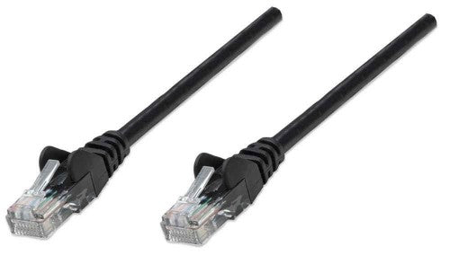 Intellinet Network Patch Cable, Cat5e, 5m, Black, CCA, U/UTP, PVC, RJ45, Gold Plated Contacts, Snagless, Booted, Lifetime Warranty