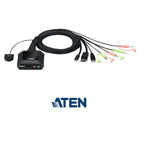 ATEN CS52DP KVM switch Black