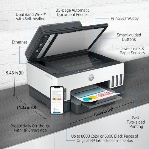 HP Smart Tank 7308 Wireless All-in-One Color Printer