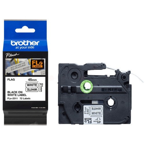 Brother FLE-2511 DirectLabel Label white 45mm x 21mm Pack=72