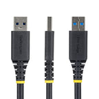 StarTech.com 2m Panel Mount USB Cable A to A, M/F, USB-A Male to Female Extension Cable, USB 5Gbps Panel Mount Adapter Cable