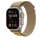 Apple 49mm Tan Alpine Loop - Large - Natural Titanium Finish