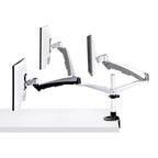 StarTech.com Desk Mount Monitor Arm For 27in 16:9 or 30in 21:9 Ultrawide Screens, VESA 75x75/100x100, Tool-Less Mechanical Spring Arm, C-Clamp/Grommet, TAA