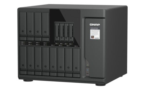 QNAP TVS-H1677AX-R5-16G NAS/storage server Tower AMD Ryzen™ 5 16 GB DDR5 0 TB QuTS hero Black
