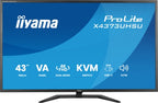 iiyama ProLite X4373UHSU-B2 computer monitor 108 cm (42.5") 3840 x 2160 pixels 4K Ultra HD LED Black