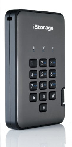 iStorage diskAshur PRO² HDD 3TB | Secure Portable Hard Drive |FIPS 140-2 Level 2, NCSC CPA, NLNCSA BSPA & NATO Restricted | AES-XTS 256-bit Hardware Encryption | PIN protected | OS & Platform Independent |GDPR, TAA Compliant|Brute force hack defence | Dus