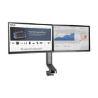 Tripp Lite DDR1727DC Dual-Display Monitor Arm with Desk Clamp and Grommet - Height Adjustable, 17” to 27” Monitors
