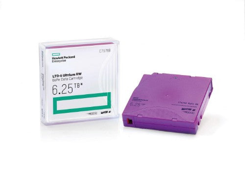 HPE LTO-6 Ultrium 6.25TB BaFe RW Non Custom Labeled Data Cartridges 20 Pack