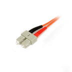 StarTech.com 1m Fiber Optic Cable - Multimode Duplex 50/125 - LSZH Fiber Jumper Cord - LC/SC