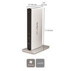 StarTech.com Dual-Monitor USB 3.0 Docking Station with DVI and Vertical Stand