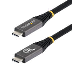 StarTech.com 1m (3ft) USB4 Cable, 80Gbps, USB-IF Certified USB-C Cable, 240W PD, 8K 120Hz/4K 240Hz DP2.1 DP80, TPE Jacket, Thunderbolt 4 Compatible - Black USB-C Cord