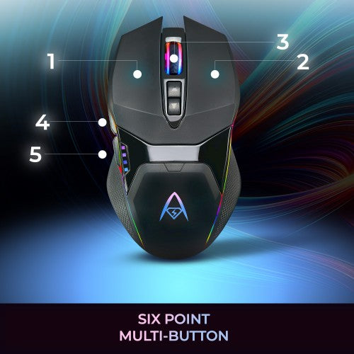 Adesso iMouse X5 mouse Gaming Ambidextrous USB Type-A Optical 6400 DPI