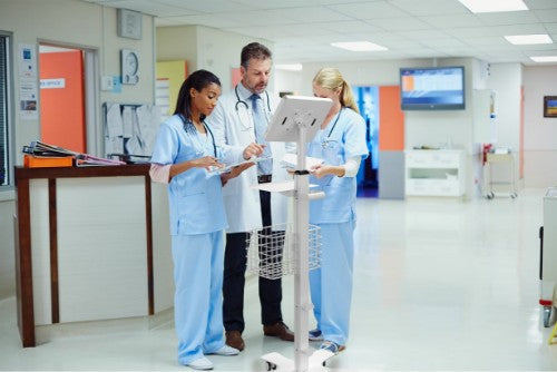 CTA Digital PAD-MFSPL multimedia cart/stand White Tablet Multimedia stand