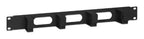 Intellinet 19" Cable Management Panel, 1U, 4 short plastic rings, Black
