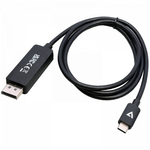 V7 V7USBCDP14-1M video cable adapter DisplayPort USB Type-C Black