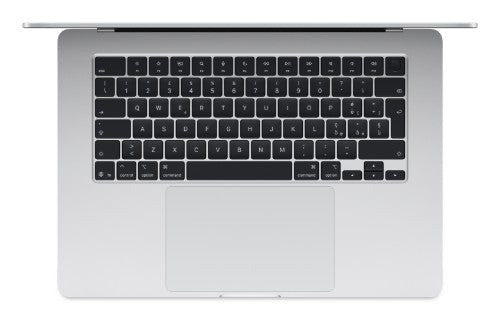 Apple MacBook Air Apple M M4 Laptop 38.9 cm (15.3") 16 GB 256 GB SSD Wi-Fi 6E (802.11ax) macOS Sequoia Silver