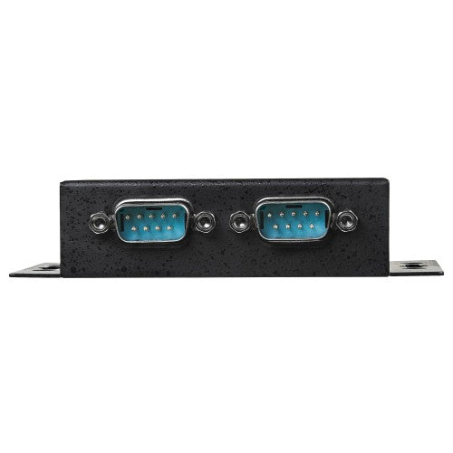 StarTech.com 2 Port Industrial Wall Mountable USB to Serial Adapter Hub with DIN Rail Clips - TAA