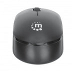 Manhattan Performance III Wireless Mouse, Black, 1000dpi, 2.4Ghz (up to 10m), USB, Optical, Ambidextrous, Three Button with Scroll Wheel, USB nano receiver, AA battery (not included), Low friction base, Three Year Warranty