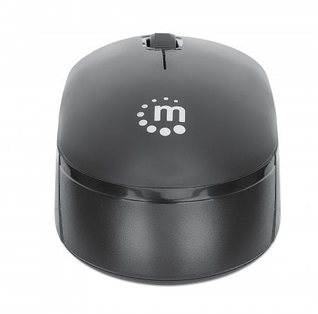 Manhattan Performance III Wireless Mouse, Black, 1000dpi, 2.4Ghz (up to 10m), USB, Optical, Ambidextrous, Three Button with Scroll Wheel, USB nano receiver, AA battery (not included), Low friction base, Three Year Warranty