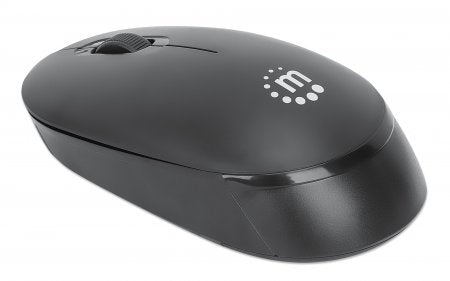 Manhattan Performance III Wireless Mouse, Black, 1000dpi, 2.4Ghz (up to 10m), USB, Optical, Ambidextrous, Three Button with Scroll Wheel, USB nano receiver, AA battery (not included), Low friction base, Three Year Warranty