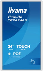 iiyama TW2424AS-W3P Signage Display Interactive flat panel 60.5 cm (23.8") LCD Wi-Fi 450 cd/m² Full HD White Touchscreen Built-in processor Android 24/7