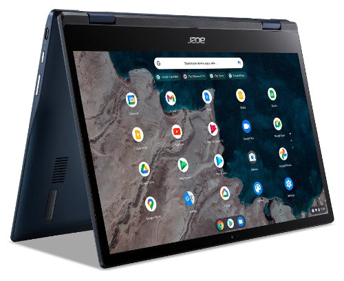 Acer Chromebook Spin 513 CP513-1H Convertible Laptop - Snapdragon 7c Gen 2, 8GB, 64GB eMMC, Integrated Graphics, 13.3" FHD Touchscreen, Chrome OS, Silver