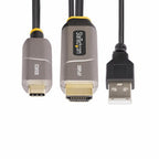 StarTech.com 50ft (15m) USB-C to HDMI 2.0 Active Optical Cable (AOC), 4K 60Hz, CL3 Rated, Unidirectional USB Type-C to HDMI Adapter Cable