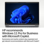 HP EliteBook 6 G2i 14 inch Notebook AI PC Intel Core 5 320 Laptop 35.6 cm (14") WUXGA 16 GB DDR5-SDRAM 512 GB SSD Wi-Fi 7 (802.11be) Windows 11 Pro Silver
