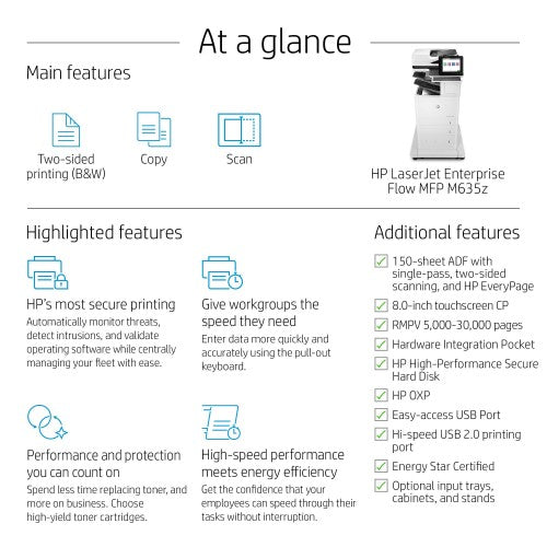 HP LaserJet Enterprise Flow MFP M635z