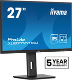 iiyama ProLite 27” IPS technology panel with 1ms MPRT, 100Hz refresh rate, USB-Hub and height adjustable stand