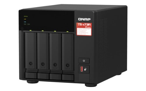 QNAP TS-473A Tower Ryzen Embedded V1500B 8 GB DDR4 16 TB HDD QNAP Turbo System Black