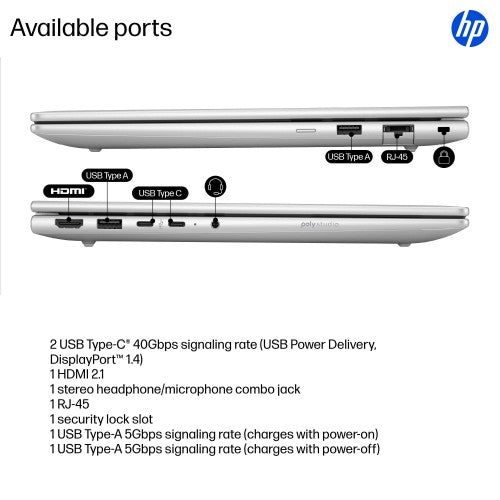 HP ProBook 4 G1q Next Gen AI PC Copilot+ PC Snapdragon X1-26-100 Laptop 35.6 cm (14") WUXGA 16 GB LPDDR5x-SDRAM 512 GB SSD Wi-Fi 6E (802.11ax) Windows 11 Pro Silver